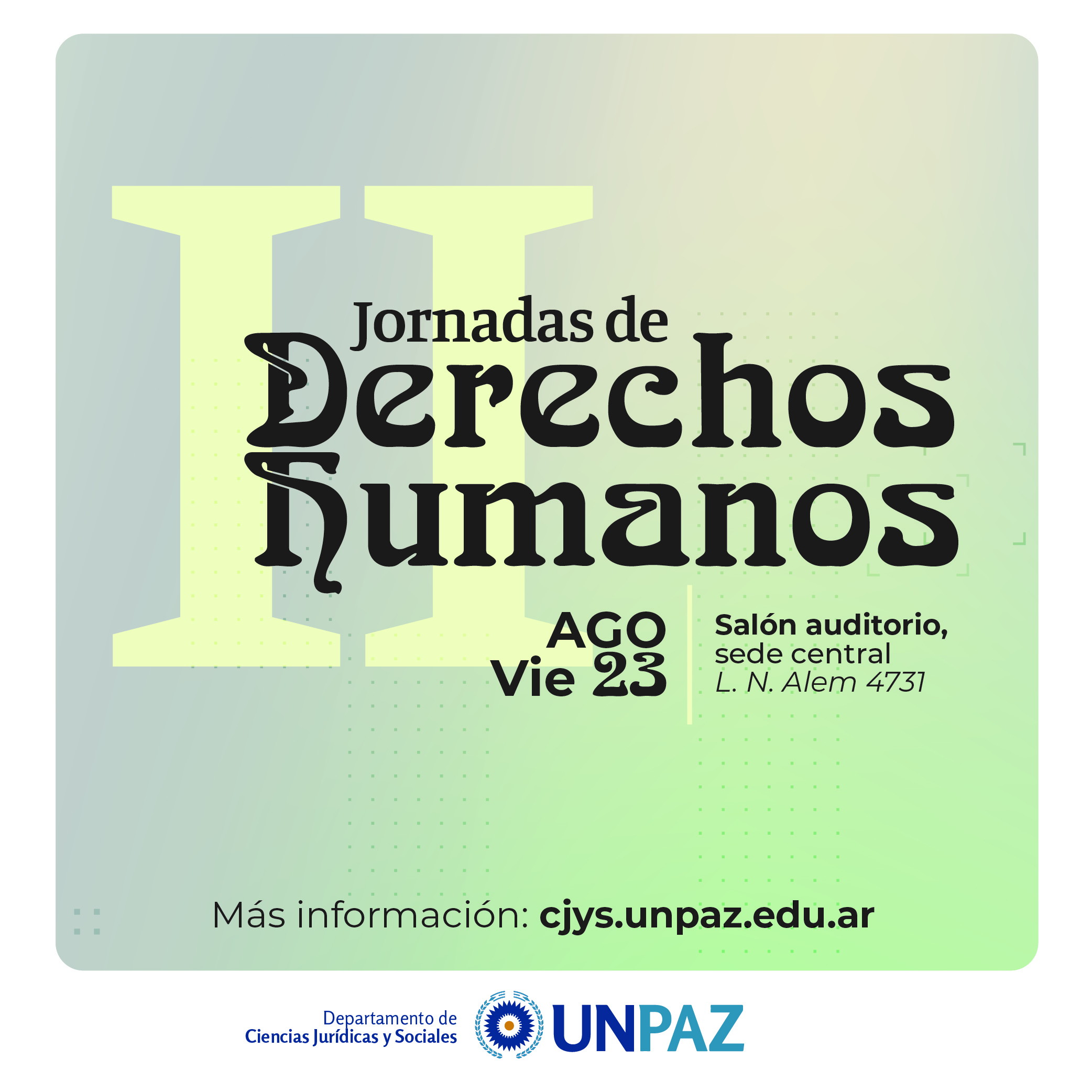 II JORNADAS DE DERECHOS HUMANOS