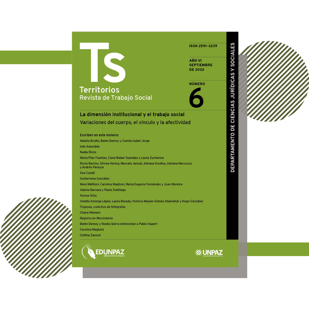  Nuevo número de la revista Territorios reflexiona sobre la dimensión institucional y el Trabajo Social. 