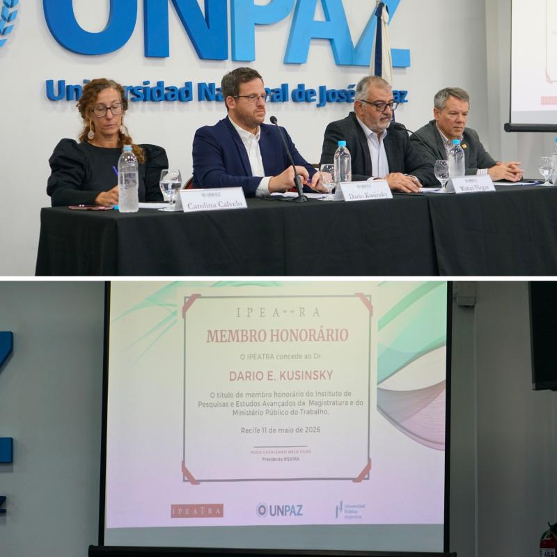 El rector Darío Kusinsky fue nombrado miembro honorario de un instituto de investigación sobre derecho del trabajo de Brasil
